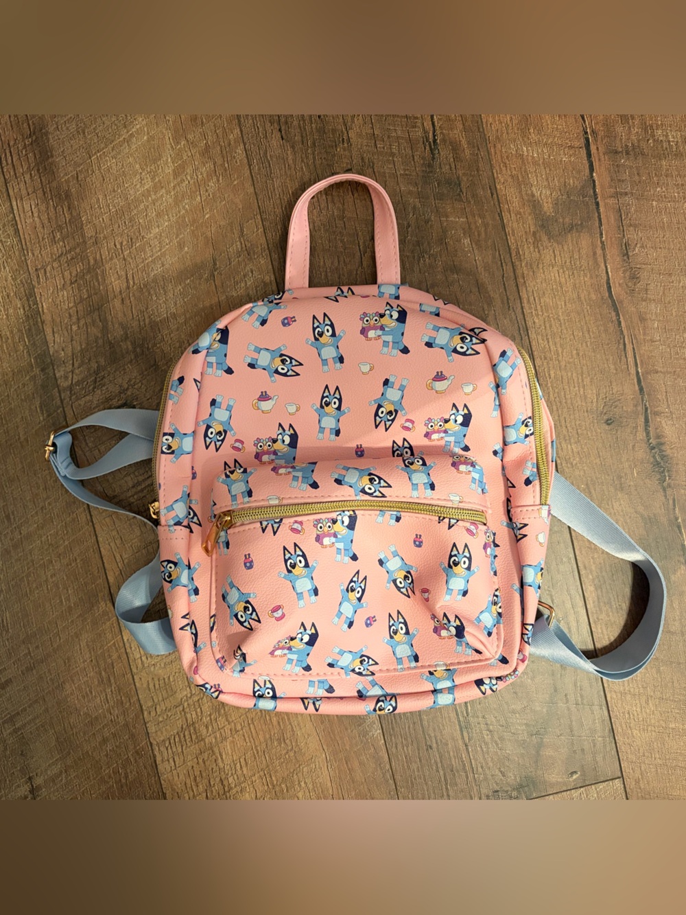Kids Pink Character Mini Backpack with Adjustable Straps